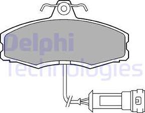 Delphi LP249 - Гальмівні колодки, дискові гальма autozip.com.ua