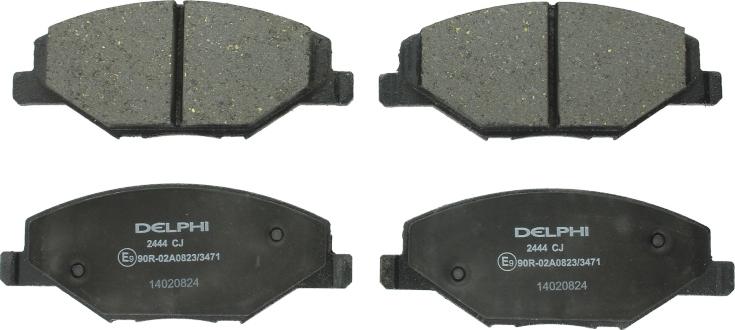 Delphi LP2444 - Гальмівні колодки, дискові гальма autozip.com.ua