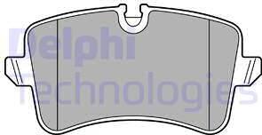 Delphi LP2446 - Гальмівні колодки, дискові гальма autozip.com.ua