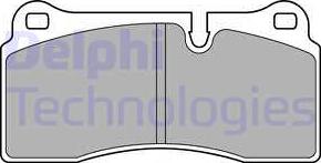 Delphi LP2448-18B1 - Гальмівні колодки, дискові гальма autozip.com.ua