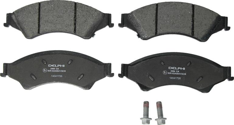 Delphi LP2484 - Гальмівні колодки, дискові гальма autozip.com.ua