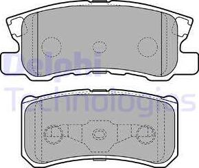 Delphi LP2483 - Гальмівні колодки, дискові гальма autozip.com.ua