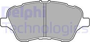 Delphi LP2474 - Гальмівні колодки, дискові гальма autozip.com.ua