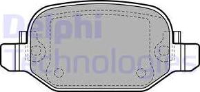 Delphi LP2475 - Гальмівні колодки, дискові гальма autozip.com.ua