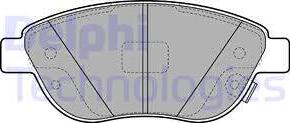 Delphi LP2476 - Гальмівні колодки, дискові гальма autozip.com.ua