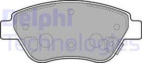 Delphi LP2478 - Гальмівні колодки, дискові гальма autozip.com.ua