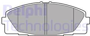 Delphi LP2473 - Гальмівні колодки, дискові гальма autozip.com.ua