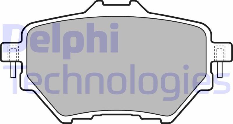 Delphi LP2505 - Гальмівні колодки, дискові гальма autozip.com.ua