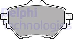 Delphi LP2505 - Гальмівні колодки, дискові гальма autozip.com.ua