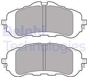 Delphi LP2506 - Гальмівні колодки, дискові гальма autozip.com.ua