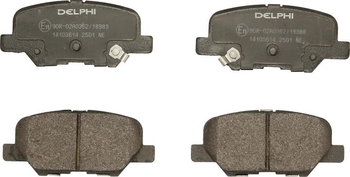 Delphi LP2501 - Гальмівні колодки, дискові гальма autozip.com.ua