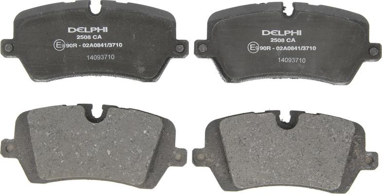 Delphi LP2508 - Гальмівні колодки, дискові гальма autozip.com.ua