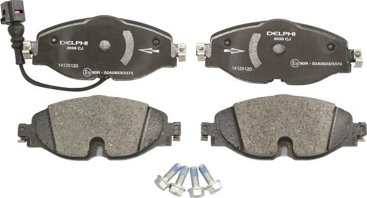 Delphi LP2698 - Гальмівні колодки, дискові гальма autozip.com.ua
