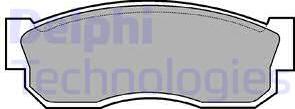Delphi LP261 - Гальмівні колодки, дискові гальма autozip.com.ua