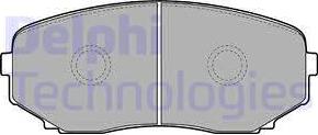 Delphi LP2098 - Гальмівні колодки, дискові гальма autozip.com.ua