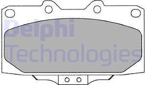 Delphi LP2044 - Гальмівні колодки, дискові гальма autozip.com.ua