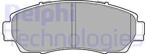 Delphi LP2046 - Гальмівні колодки, дискові гальма autozip.com.ua