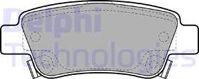 Delphi LP2047-18B1 - Гальмівні колодки, дискові гальма autozip.com.ua