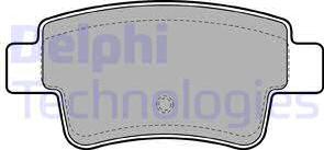Delphi LP2055 - Гальмівні колодки, дискові гальма autozip.com.ua