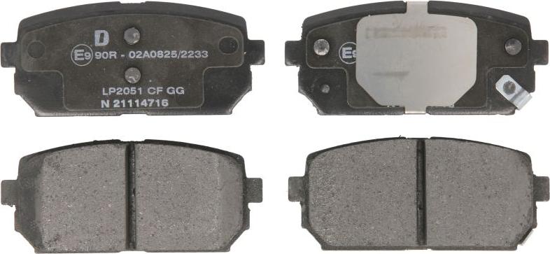 Delphi LP2051 - Гальмівні колодки, дискові гальма autozip.com.ua