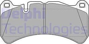 Delphi LP2053 - Гальмівні колодки, дискові гальма autozip.com.ua