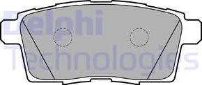 Delphi LP2052 - Гальмівні колодки, дискові гальма autozip.com.ua