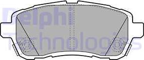 Delphi LP2069 - Гальмівні колодки, дискові гальма autozip.com.ua
