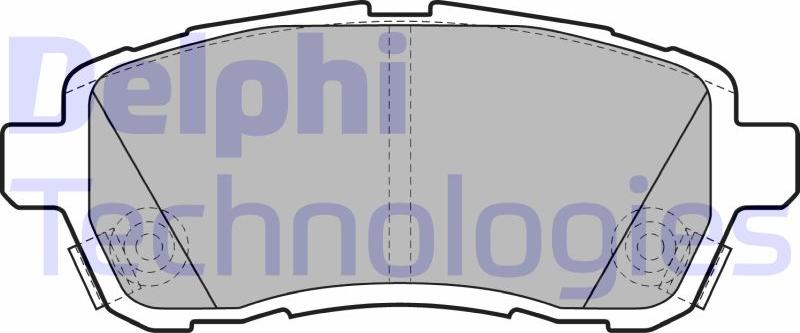 Delphi LP2069 - Гальмівні колодки, дискові гальма autozip.com.ua