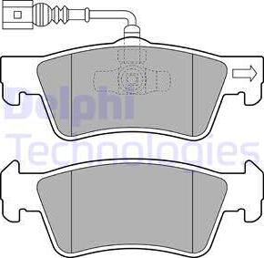 Delphi LP2086 - Гальмівні колодки, дискові гальма autozip.com.ua