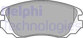 Delphi LP2080 - Гальмівні колодки, дискові гальма autozip.com.ua