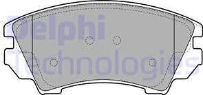 Delphi LP2081 - Гальмівні колодки, дискові гальма autozip.com.ua