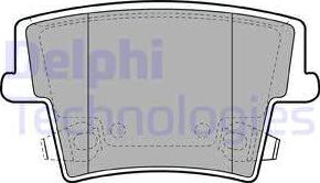 Delphi LP2035 - Гальмівні колодки, дискові гальма autozip.com.ua