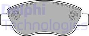 Delphi LP2075 - Гальмівні колодки, дискові гальма autozip.com.ua