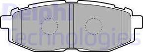 Delphi LP2076 - Гальмівні колодки, дискові гальма autozip.com.ua