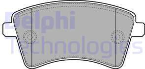 Delphi LP2078 - Гальмівні колодки, дискові гальма autozip.com.ua