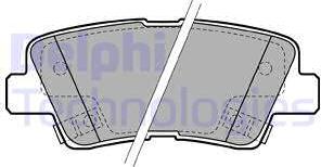 Delphi LP2195 - Гальмівні колодки, дискові гальма autozip.com.ua