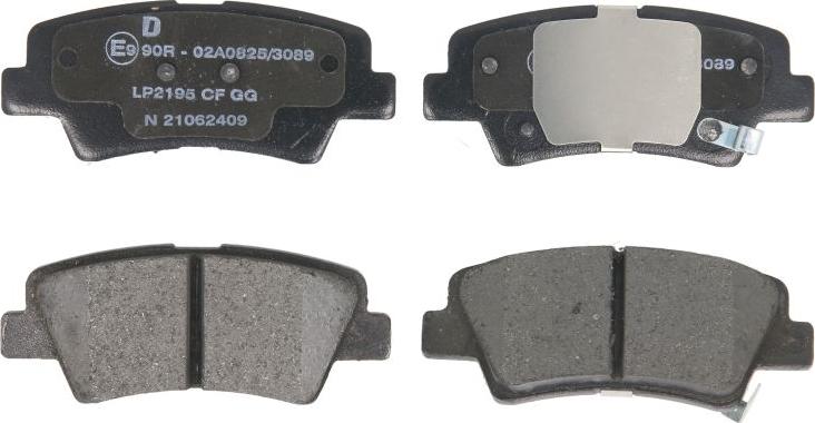 Delphi LP2195 - Гальмівні колодки, дискові гальма autozip.com.ua