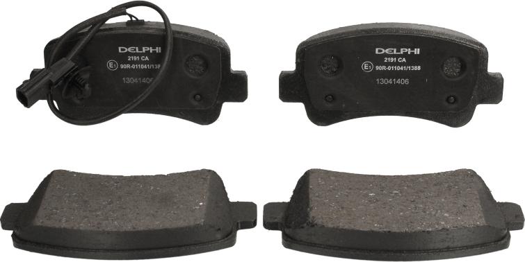 Delphi LP2191 - Гальмівні колодки, дискові гальма autozip.com.ua