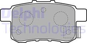 Delphi LP2145 - Гальмівні колодки, дискові гальма autozip.com.ua