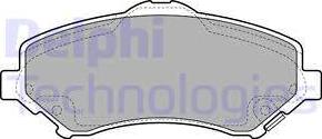Delphi LP2143 - Гальмівні колодки, дискові гальма autozip.com.ua