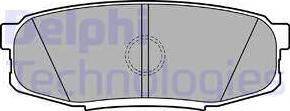 Delphi LP2154 - Гальмівні колодки, дискові гальма autozip.com.ua