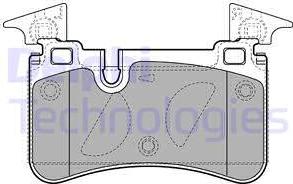 Delphi LP2151 - Гальмівні колодки, дискові гальма autozip.com.ua