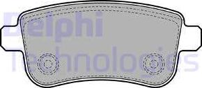 Delphi LP2153 - Гальмівні колодки, дискові гальма autozip.com.ua