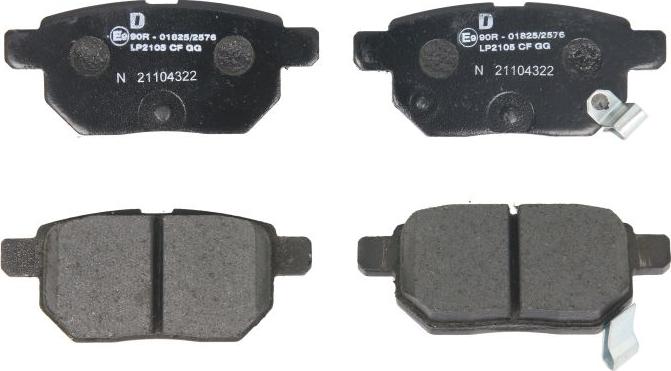 Delphi LP2105 - Гальмівні колодки, дискові гальма autozip.com.ua