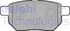 Delphi LP2105 - Гальмівні колодки, дискові гальма autozip.com.ua