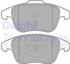 Delphi LP2100-18B1 - Гальмівні колодки, дискові гальма autozip.com.ua