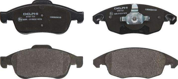 Delphi LP2101 - Гальмівні колодки, дискові гальма autozip.com.ua