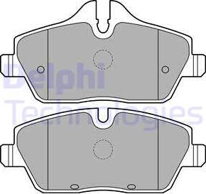 Delphi LP2186 - Гальмівні колодки, дискові гальма autozip.com.ua