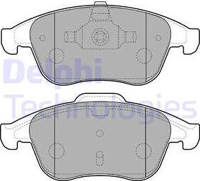 Delphi LP2181 - Гальмівні колодки, дискові гальма autozip.com.ua