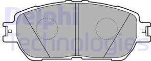 Delphi LP2132-18B1 - Гальмівні колодки, дискові гальма autozip.com.ua